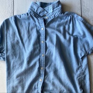 Blue denim button down